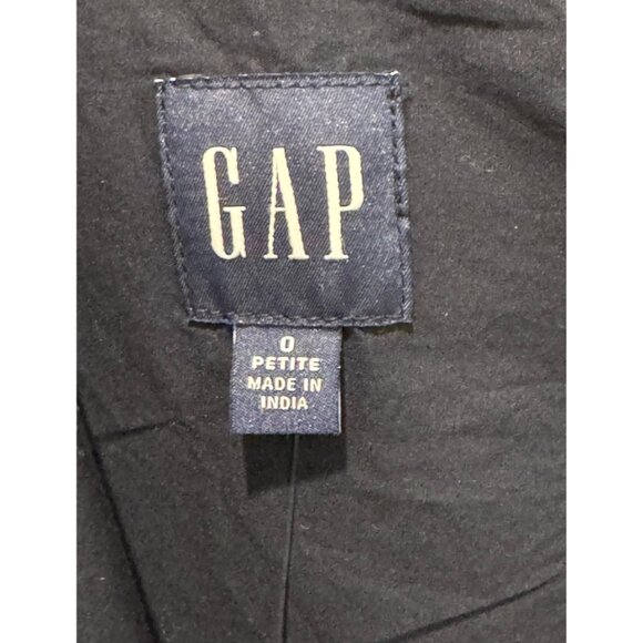 Gap Navy One Shoulder Eyelet Hem Midi Dress 0P NEW - Picture 8 of 10